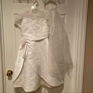 Communion Dress and Veil